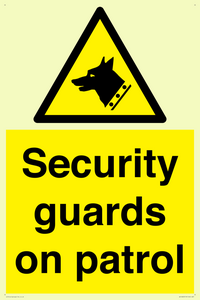 Security guards on patrol